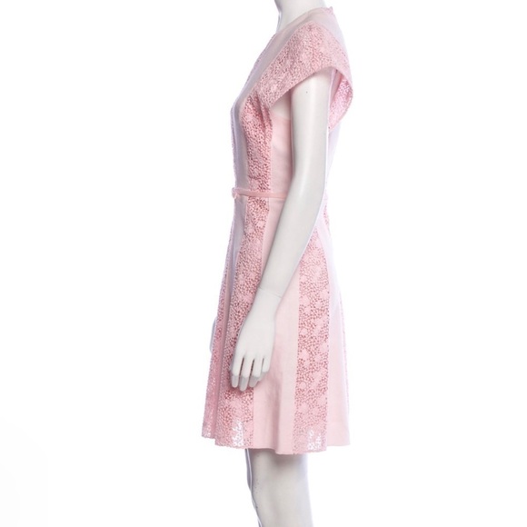 GIAMBATTISTA VALLI Lace Pattern Mini Dress light pink - Picture 3 of 10